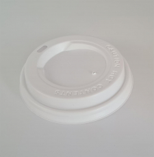 Deckel weiß für Kaffeebecher ToGo  0,3 und 0,4 Liter 100 Stück