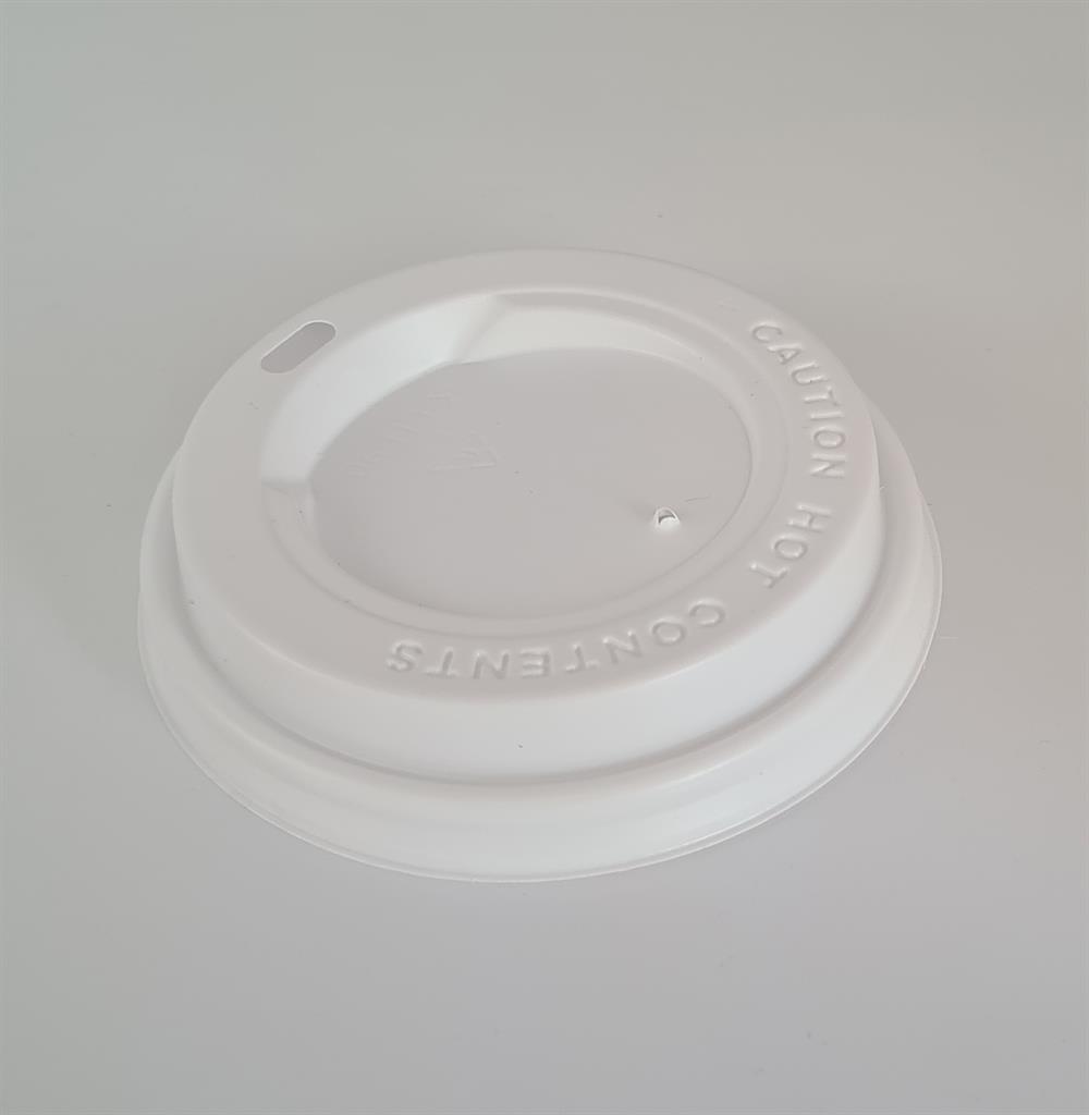Deckel weiß für Kaffeebecher ToGo  0,3 und 0,4 Liter 100 Stück