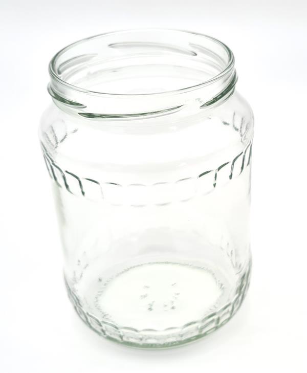 Einmachglas auf Palette 720 ml mit Facette