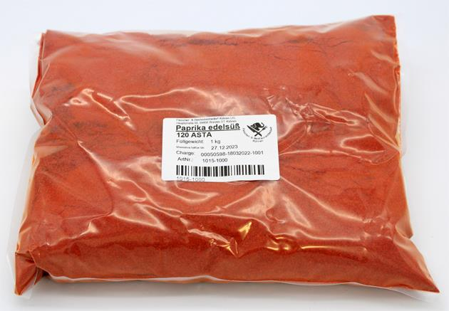 Paprika edelsüß 120 ASTA 1 kg 