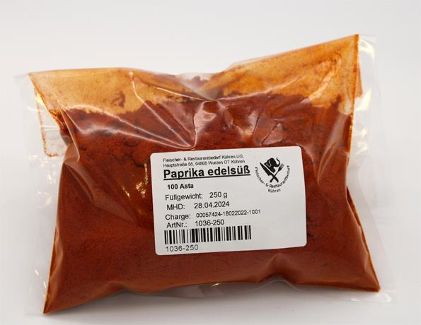 Paprika edelsüß 100 ASTA 250 g