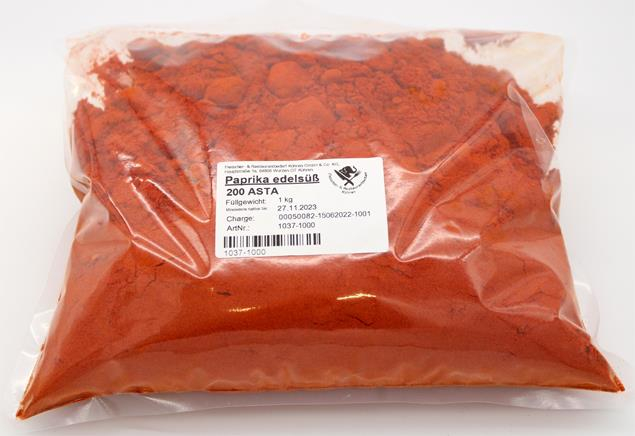 Paprika edelsüß 200 ASTA 1 kg 