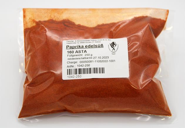 Paprika edelsüß 160 ASTA 250 g