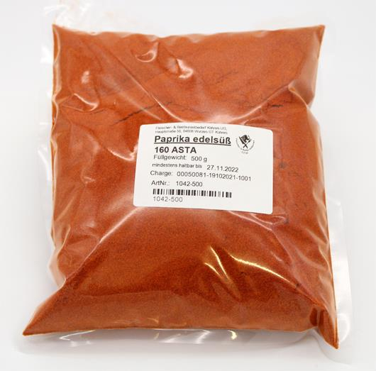 Paprika edelsüß 160 ASTA 500 g