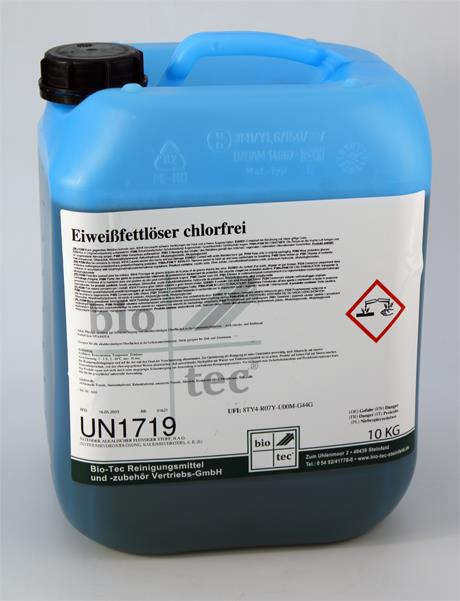 Bio Tec Eiweißfettlöser chlorfrei 10 kg blauer Kanister
