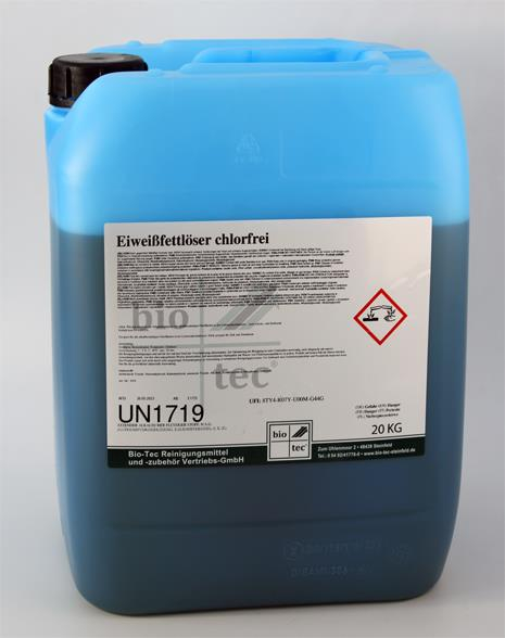 Bio Tec Eiweißfettlöser chlorfrei 20 kg blauer Kanister