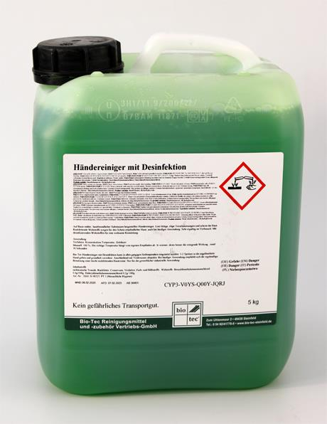 Bio Tec Händereiniger grün m. Desinfektion 5 Kg