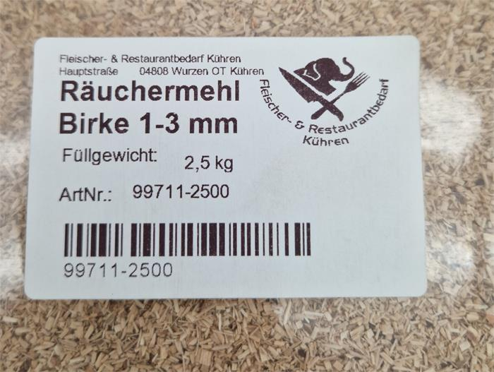 Räucherspäne Birke 1-3mm 2,5 kg 