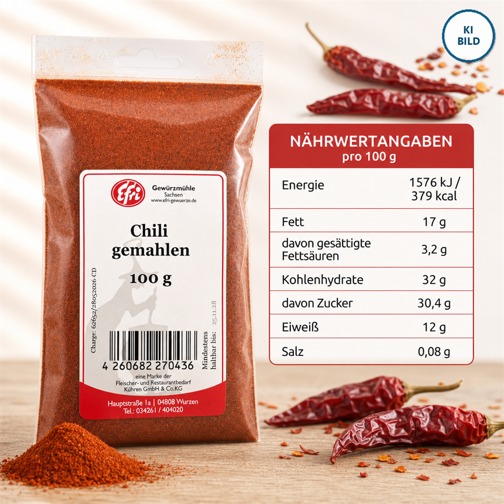 Chili gemahlen 100g