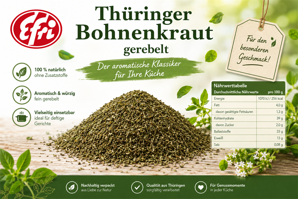 Bohnenkraut gerebelt, Thüringer 20 g