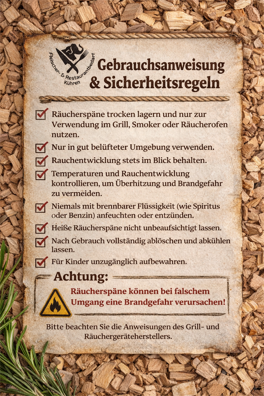 Räucherspäne Kirsche 2,5kg fein