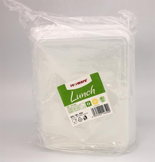 Mehrweg Menüschalen-Deckel transparent 20 Stück