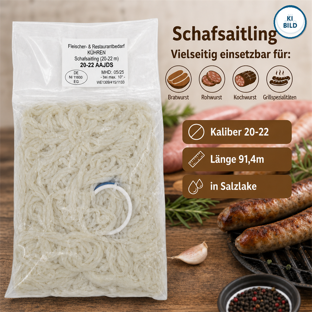 Saitlinge"Brilliant" 20/22  füllfertig im Beutel 91,4 m 