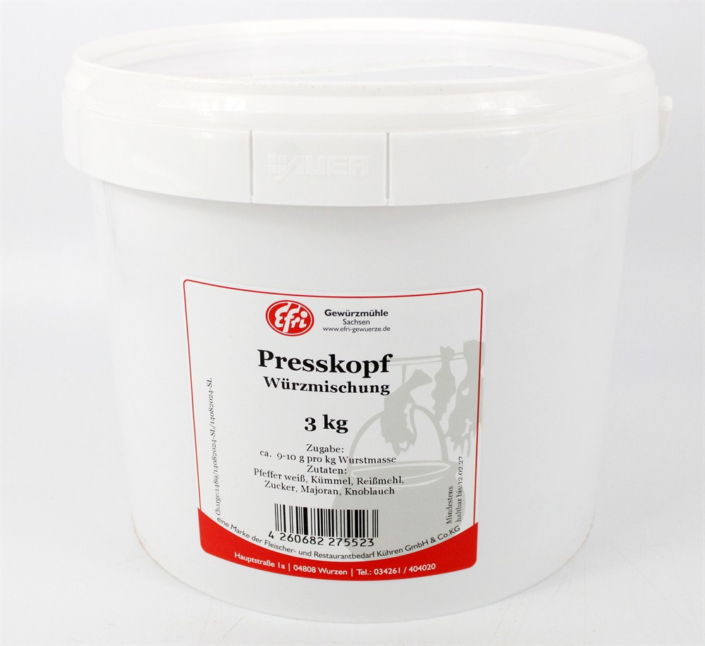 Presskopf Gewürzmischung Efri 3kg