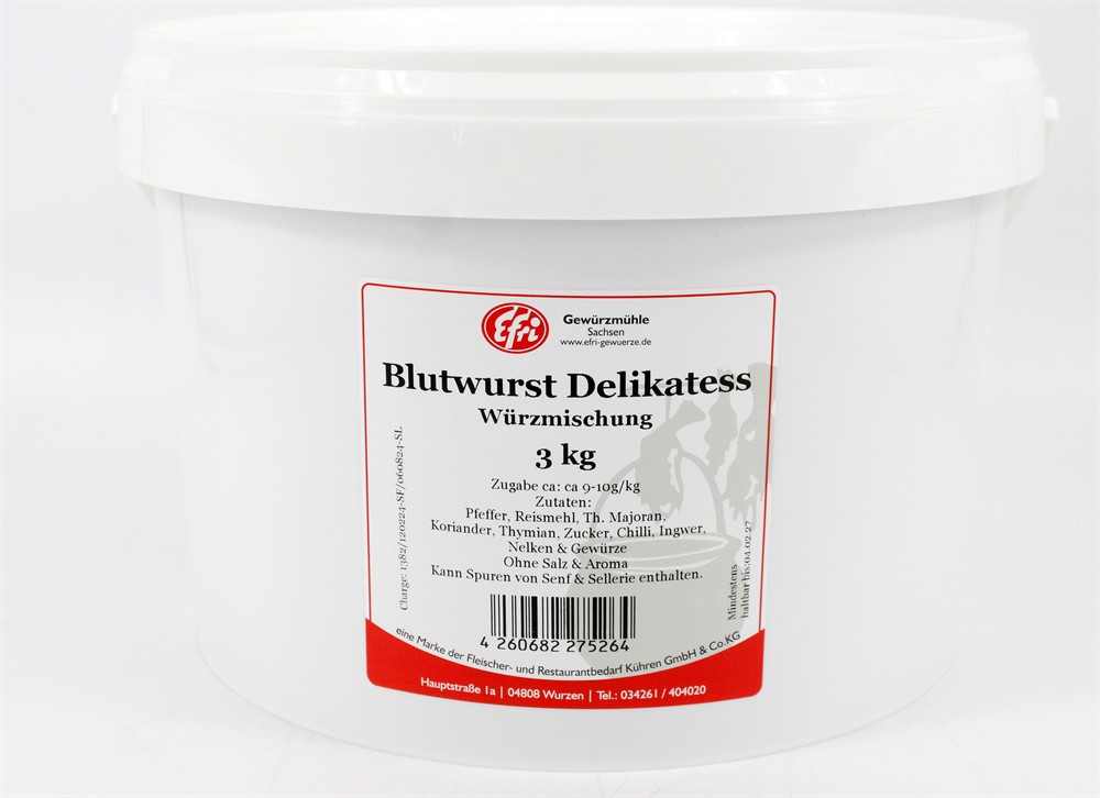 Blutwurst Delikatess Würzmischung 3 Kg Efri