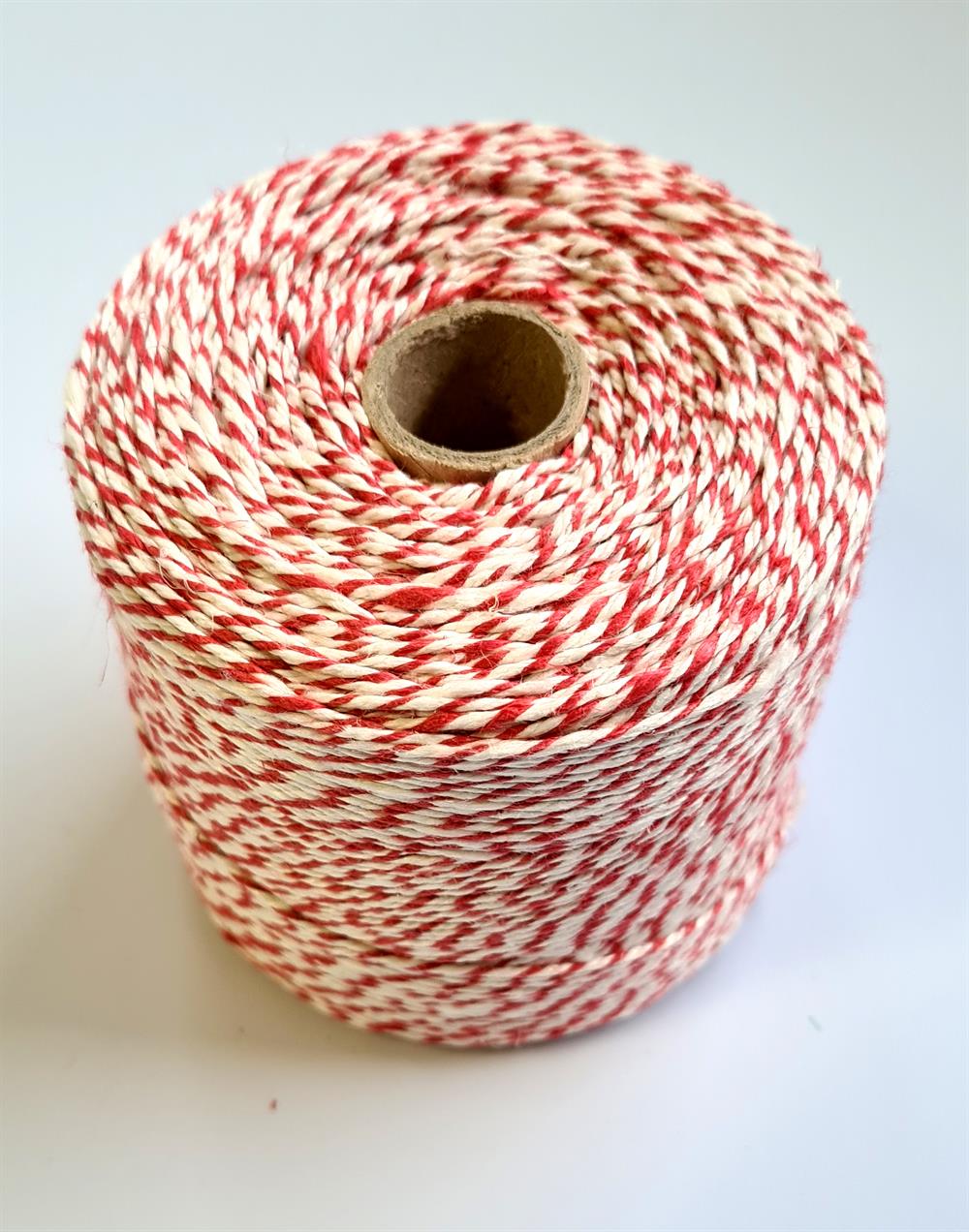 Wurstbindfaden rot/weiß 500g