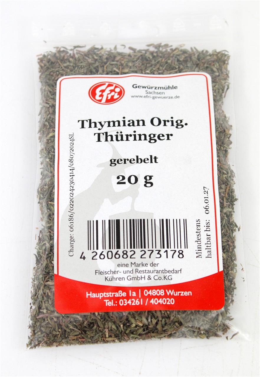 Thymian Orig. Thüringer, gerebelt 20 g