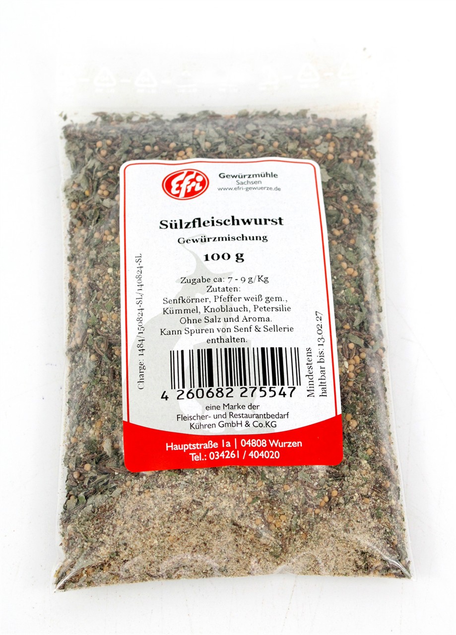 Sülzfleischwurst Gewürz 100g