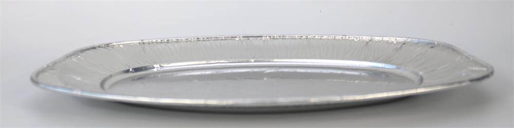 Alu-Servierplatte klein oval 1Stück 333 x 233 mm