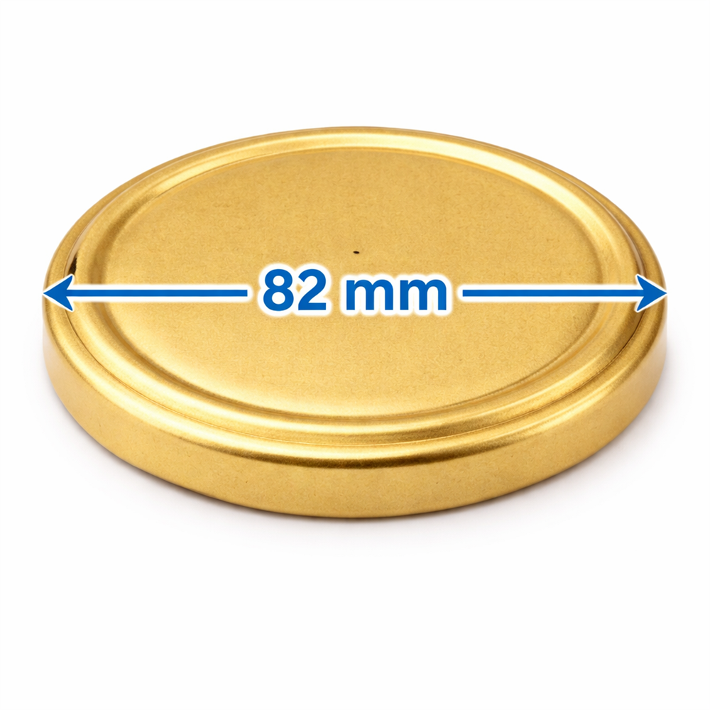 Deckel TO82 "gold" 100 Stück