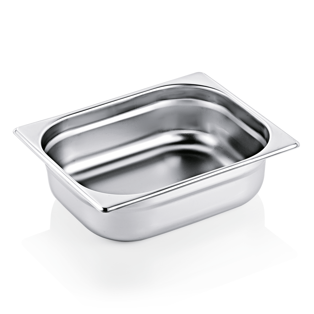 1/2 GN Behälter Edelstahl 100 mm Gastronomiebehälter