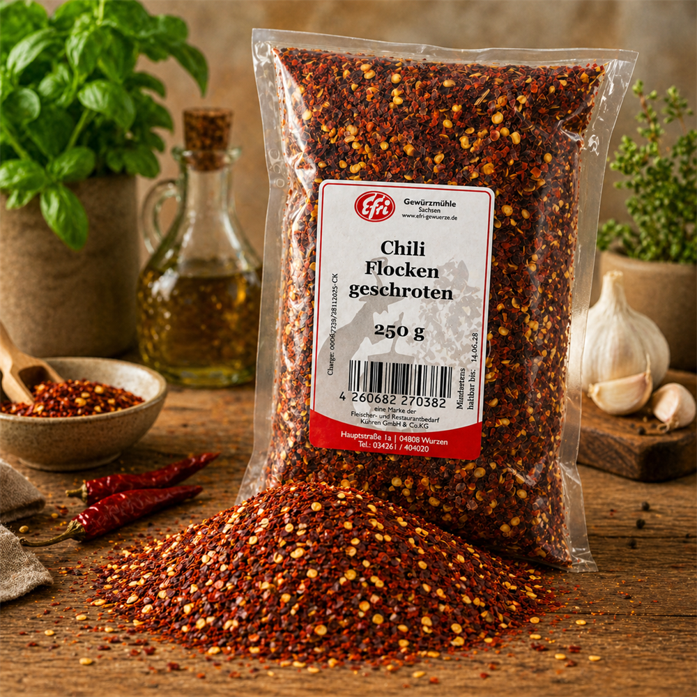 Chili Flocken geschroten 250 g