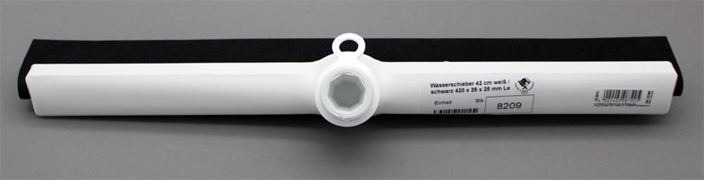 Wasserschieber 42 cm weiß / schwarz 420 x 35 x 25 mm  zweilippig