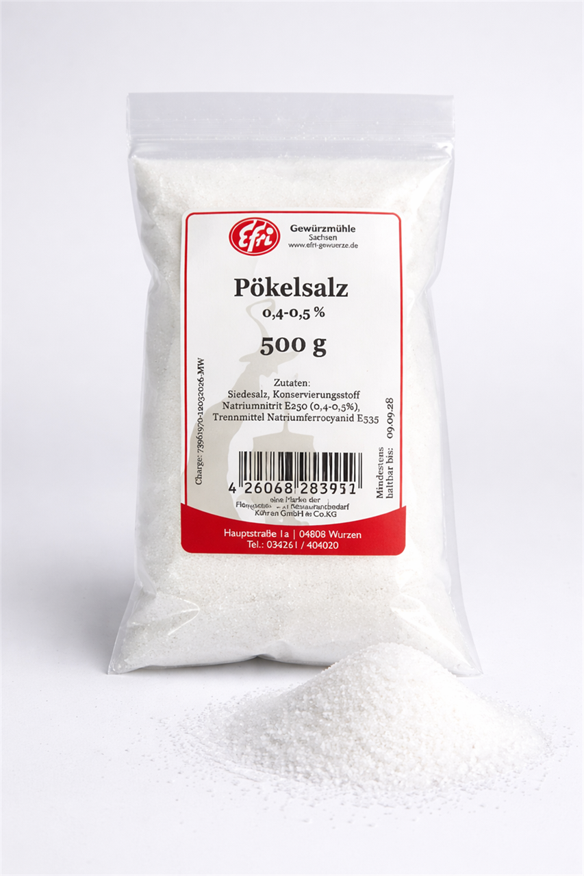Pökelsalz  0,4-0,5 % / 500 g 