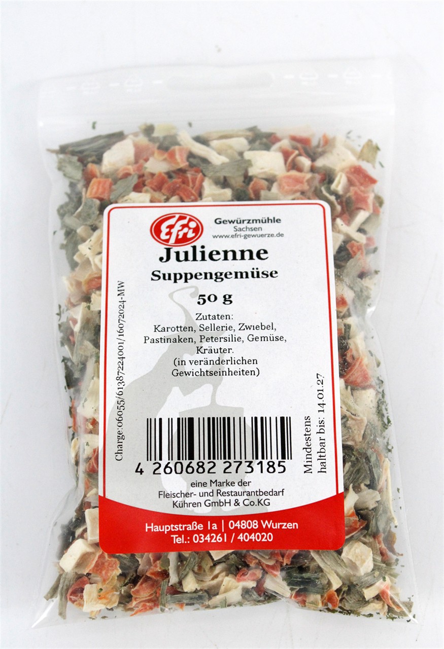 Julienne Suppengemüse grob 50g