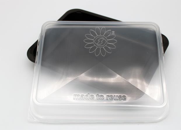Mehrweg Menüschalen-Deckel transparent 20 Stück