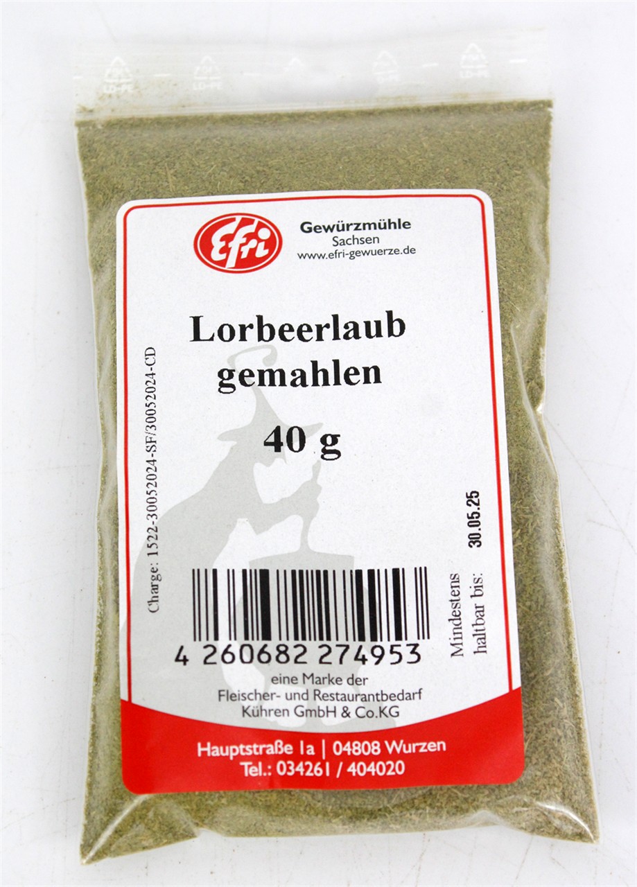 Lorbeerblätter gemahlen 40g