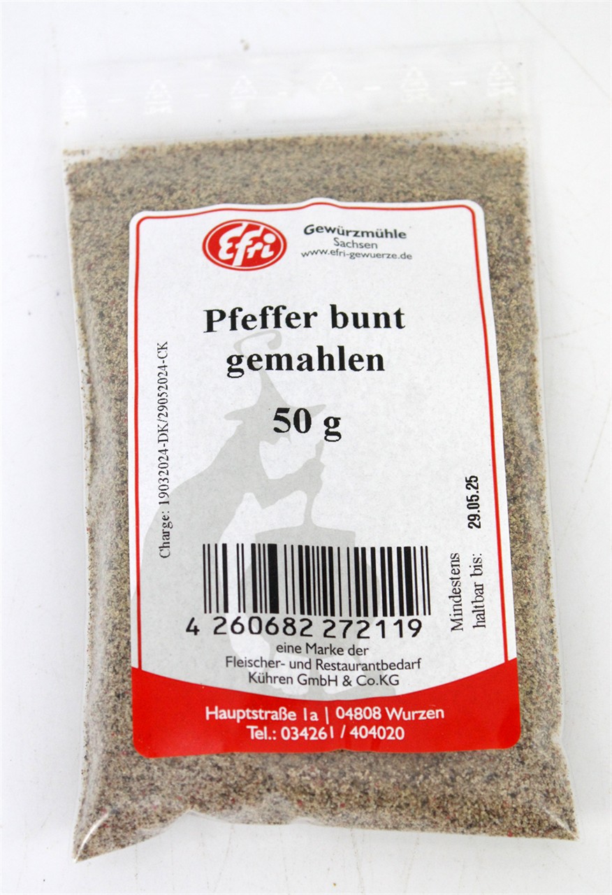 Pfeffer bunt gemahlen 50g