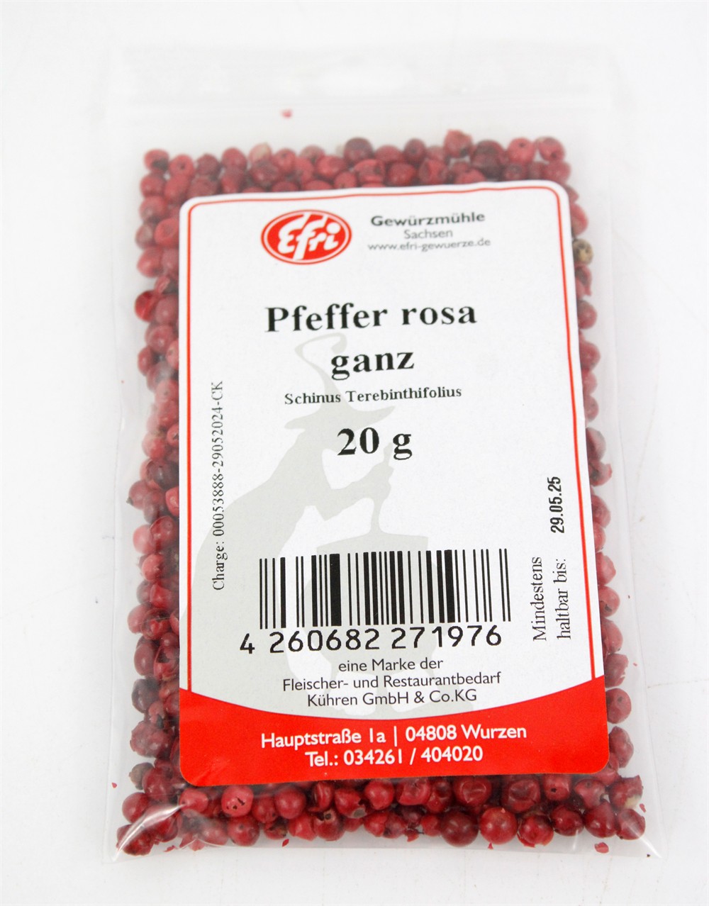 Pfeffer rot ganz  20g