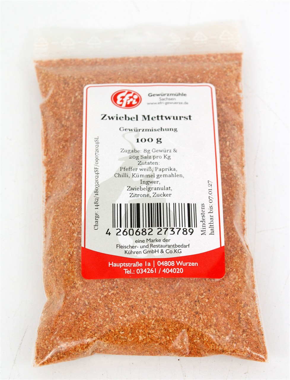 Zwiebel Mettwurst Gewürz 100g