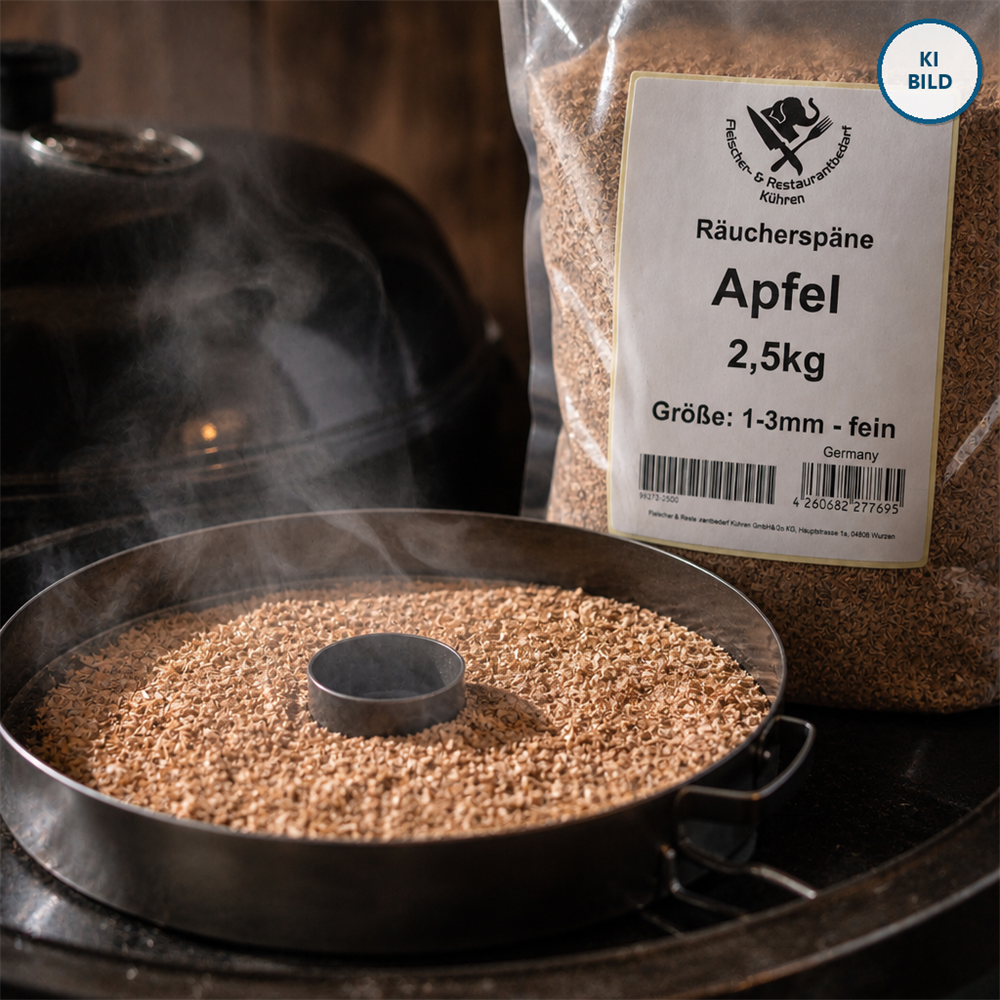 Räucherspäne Apfel 1-3mm fein 2,5kg