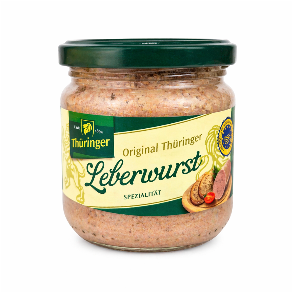 Thüringer Hausmacher Leberwurst im 160g Glas
