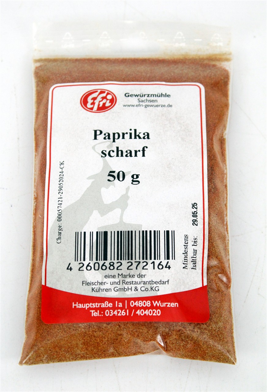 Paprika scharf 50g
