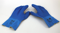 Abschwartehandschuhe Latex angeraut blau 1 Paar Gr.10/ XL      