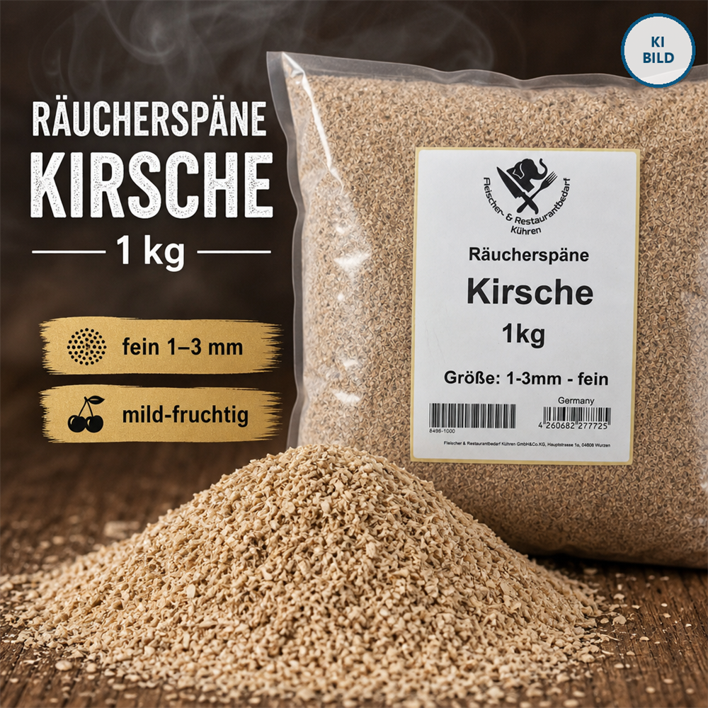 Räucherspäne Kirsche 1kg fein