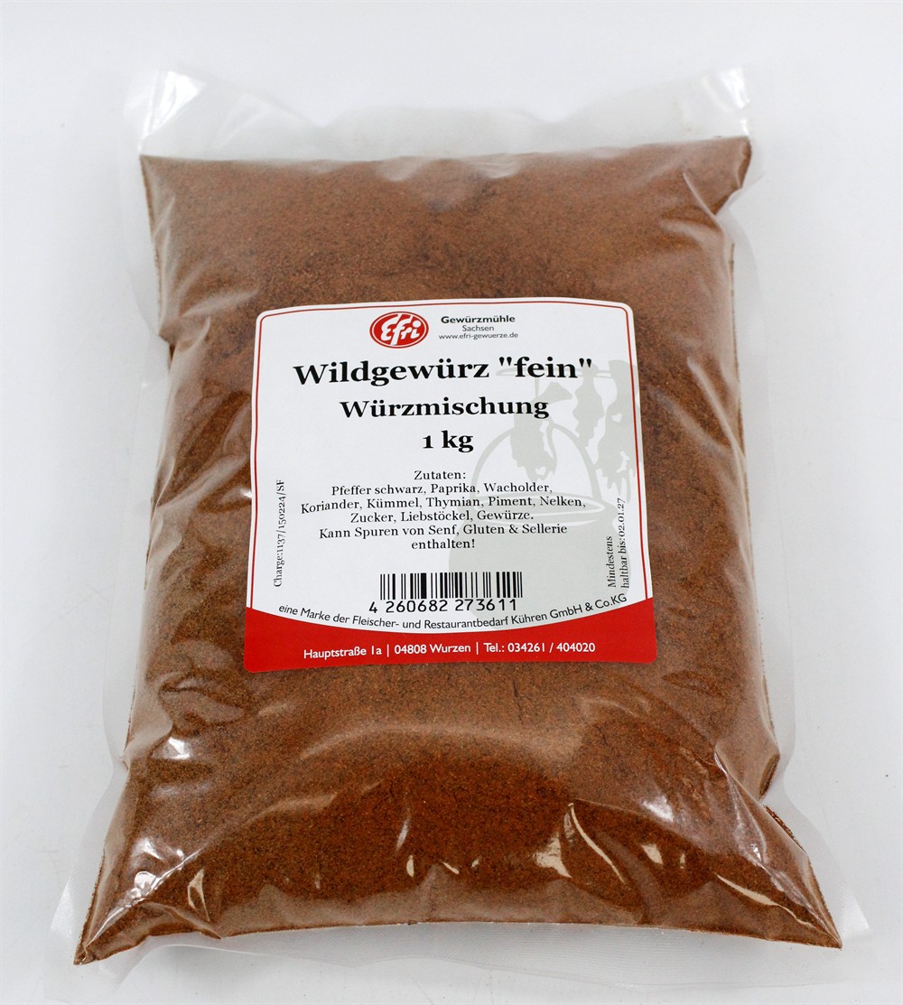 Wild Gewürz " fein" 1 Kg Efri