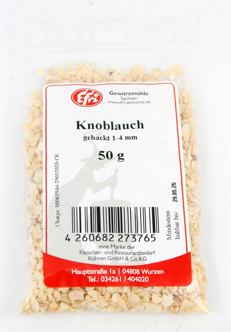Knoblauch gehackt 2-4mm 50g