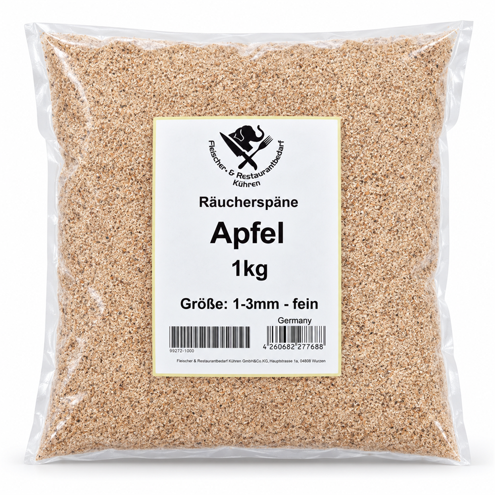 Räucherspäne Apfel 1-3mm fein 1kg