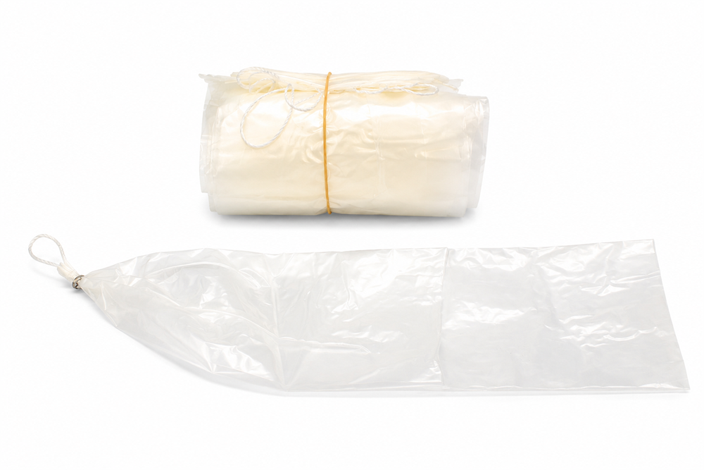 Rifol Sterildarm Kaliber 105 / Länge 50cm / 20 Abschnitte mit Clip + Schlaufe weiß