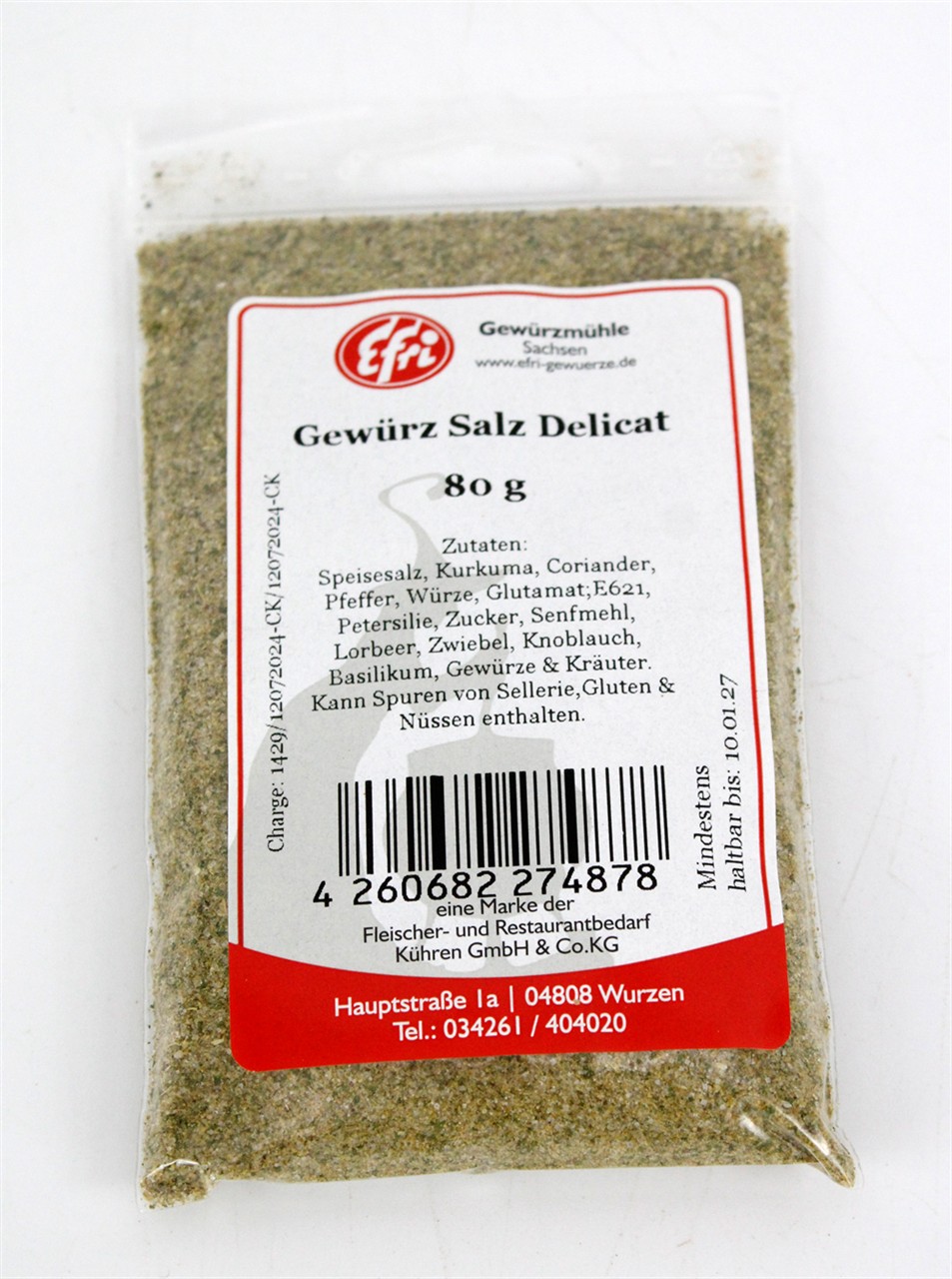 Gewürz Salz " Delicat" 80g