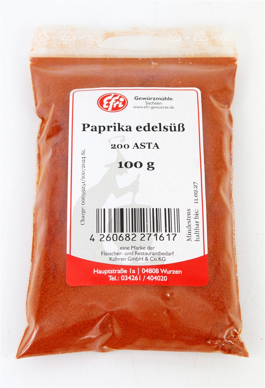 Paprika edelsüß 200 ASTA 100 g