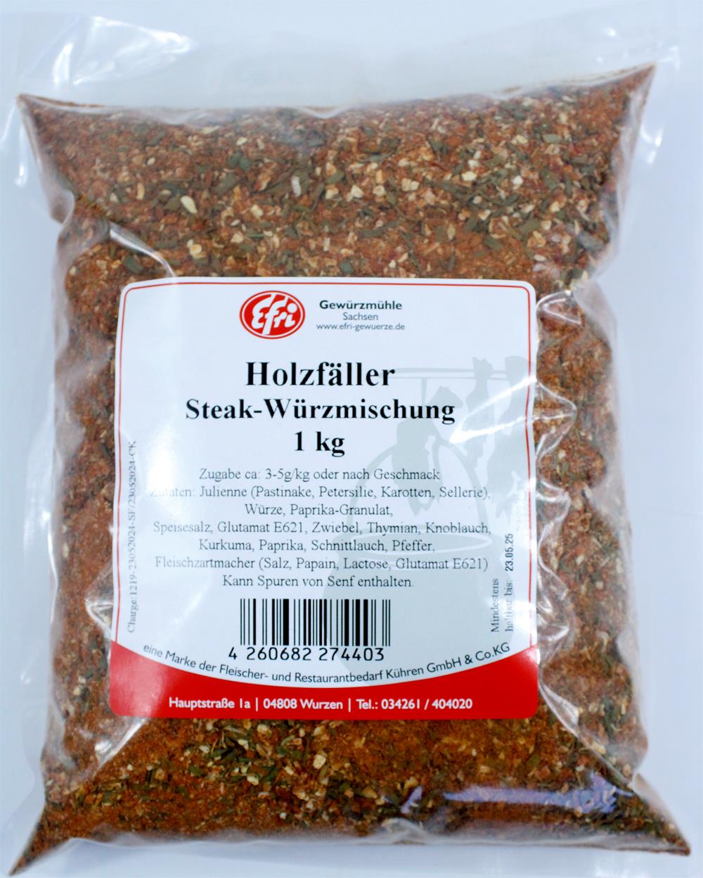 Holzfällersteak Würzmischung 1kg