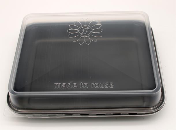 Mehrweg Menüschalen-Deckel transparent 20 Stück