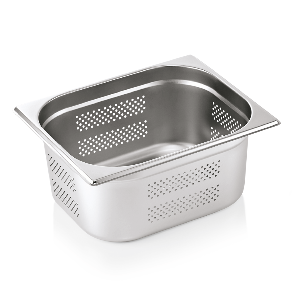 1/2 GN Behälter 150 mm Boden- und Seitenlochung 8,7 Liter Gastronomiebehälter 