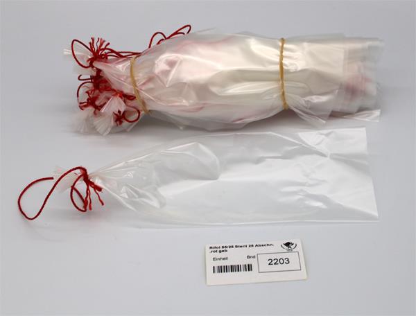 Sterildarm 55/25 mit roter Schlaufe 25 Abschnitte