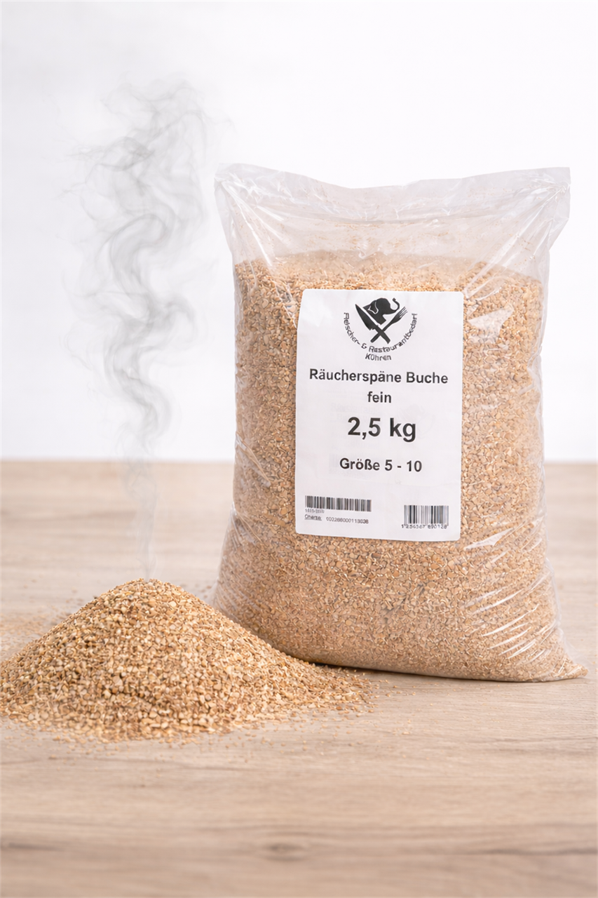 Räucherspäne  Buche 5/10 fein 2,5 kg Beutel